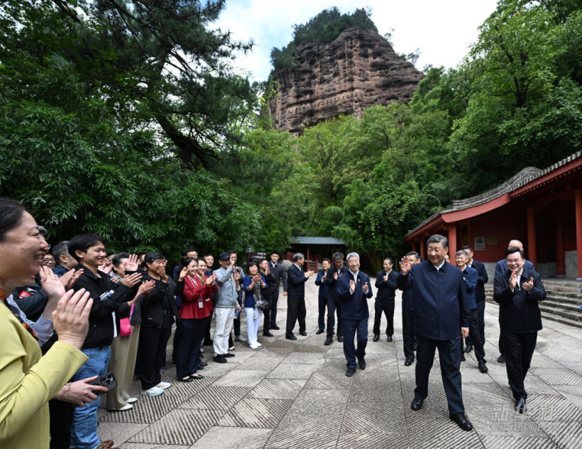 习近平在陕西宝鸡市和甘肃天水市考察调研插图12题字网