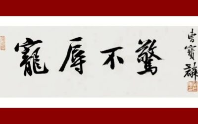 书画收藏|著名书法家曹宝麟书法作品《宠辱不惊》缩略图中国题字网