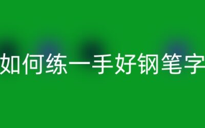 如何练一手好钢笔字/写好钢笔书法？缩略图中国题字网